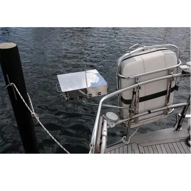 Marine Boating Barbecue Mountable Stainless Steel Foldable Charcoal Grill