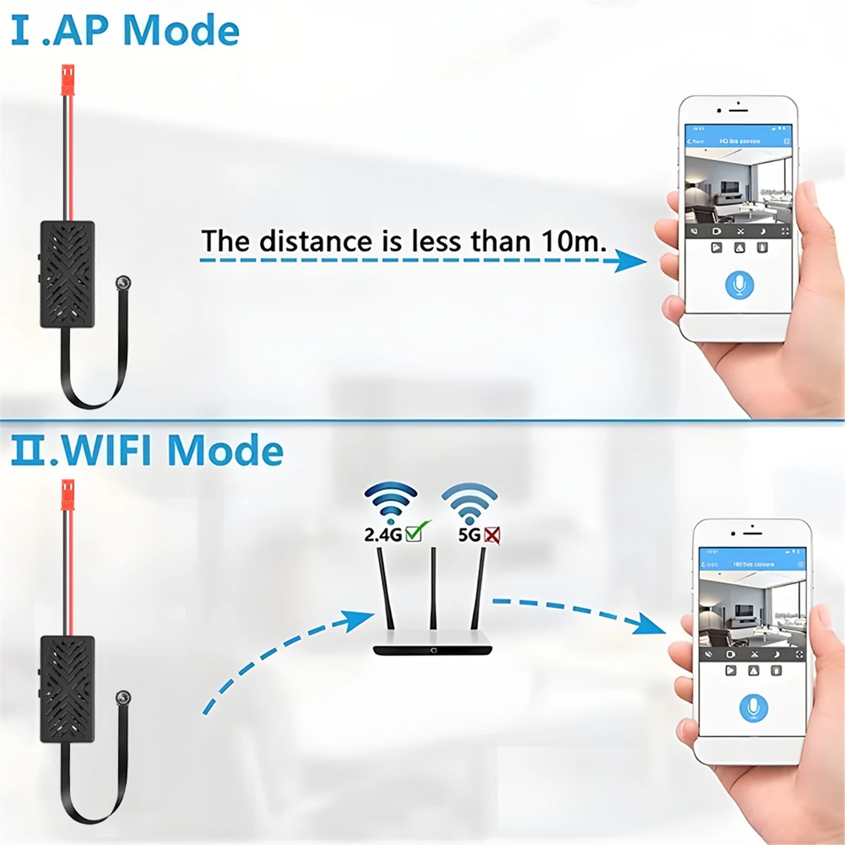

Y60A Wifi Mini Camera 1080P HD IP Mini Camcorder Portable Wireless Module Video Record Support Remote View P2P Camera