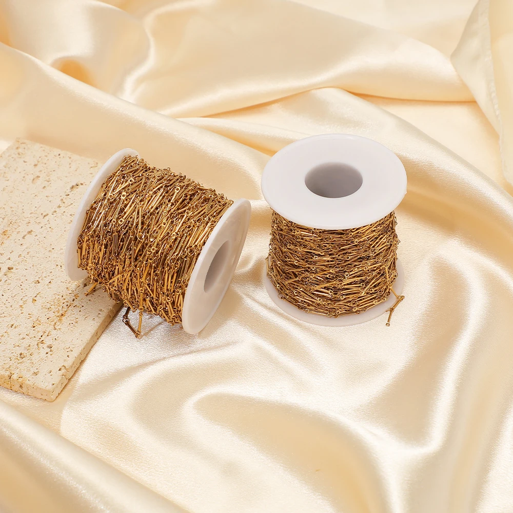 1 Meter lange Edelstahlketten für DIY-Bastelarbeiten, Schmuckherstellung, Ohrringe, handgemachte Halsketten, Armbänder, Material im Großhandel – Detail 5