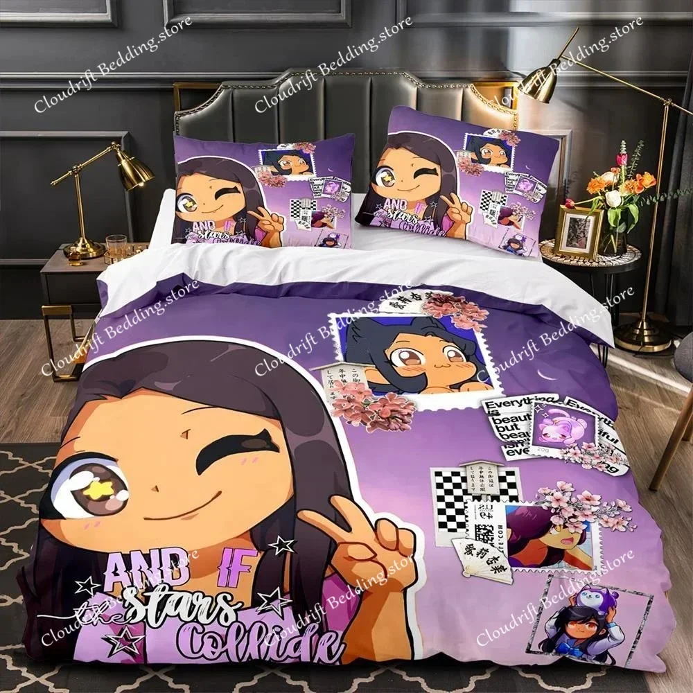 

Aphmau Bedding Set Bed Sheet Set Bed Camas Aliexpress Uk CN(Origin) Duvetcover and Pillowcase Polyester 3D Print026