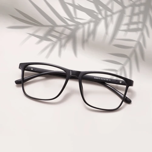 Imagen 2 del producto Gafas de Prescripción Cuadradas Ultraligeras TR90 para Hombre, Gafas Ópticas Rectangulares Clásicas, Lentes Progresivas con Protección Contra Luz Azul