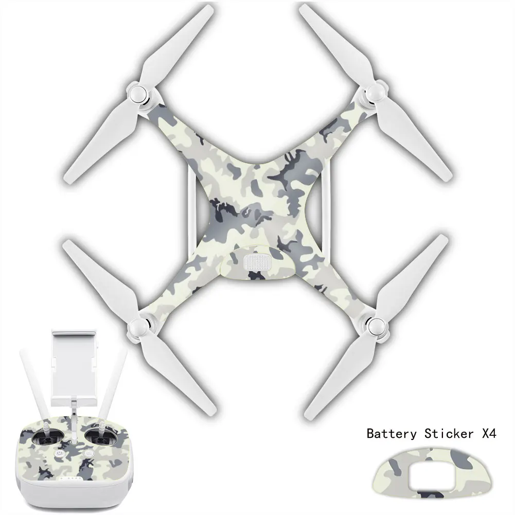 Scratch-proof Skin Sticker for DJI Phantom 4 Drone & Remote Controller Decal Vinyl Skins Cover Accessories