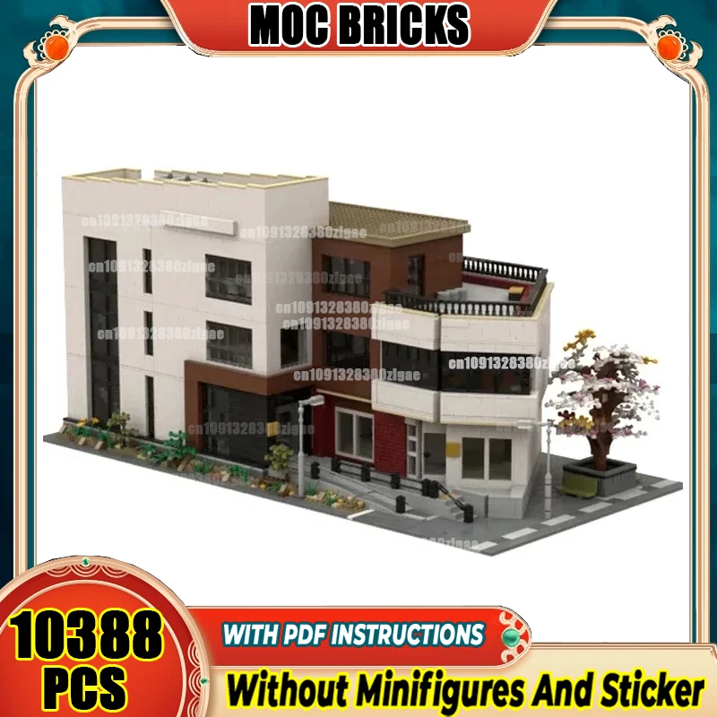 City Street View Moc Building Bricks Ulsan Cultural Center Model Blocks Toys
