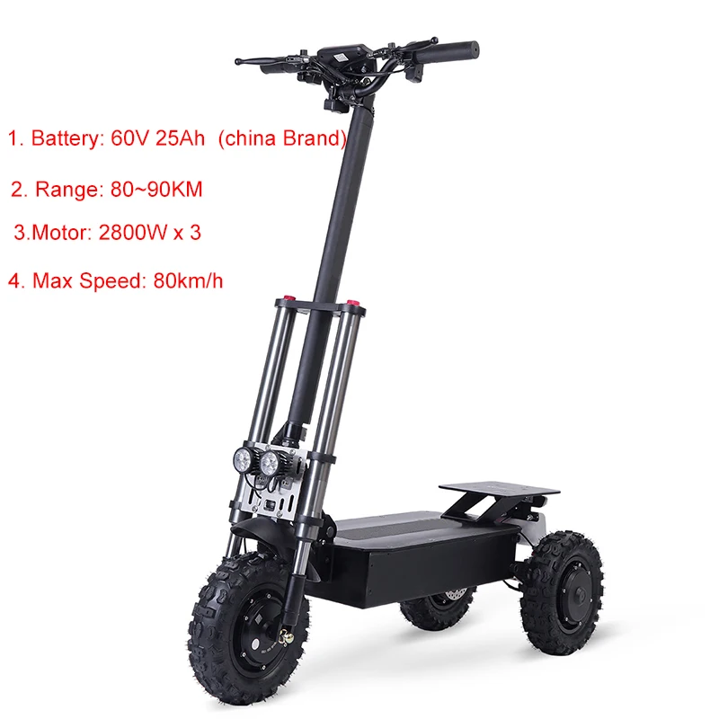 

STLF Powerful Electric 3 Wheel Scooter for Adults - Hot Sales All Terrain Fat Tire 2800w Electric Scooter