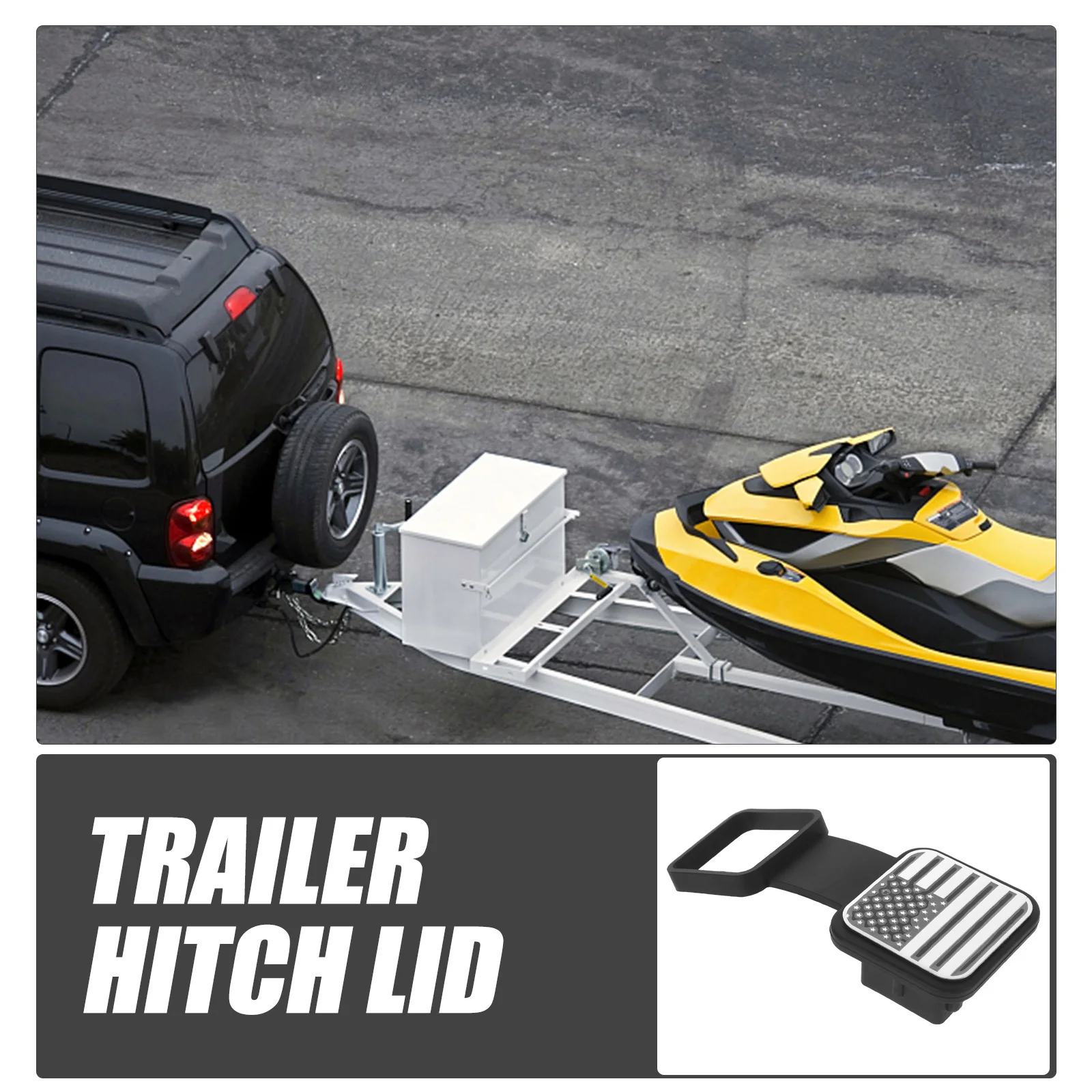 

Trailer Hitch Cover Tow Receiver Tube Plug Heavy Duty Tow Protect Cap for Trailer Rv Truck Dirt Water Dust Protection