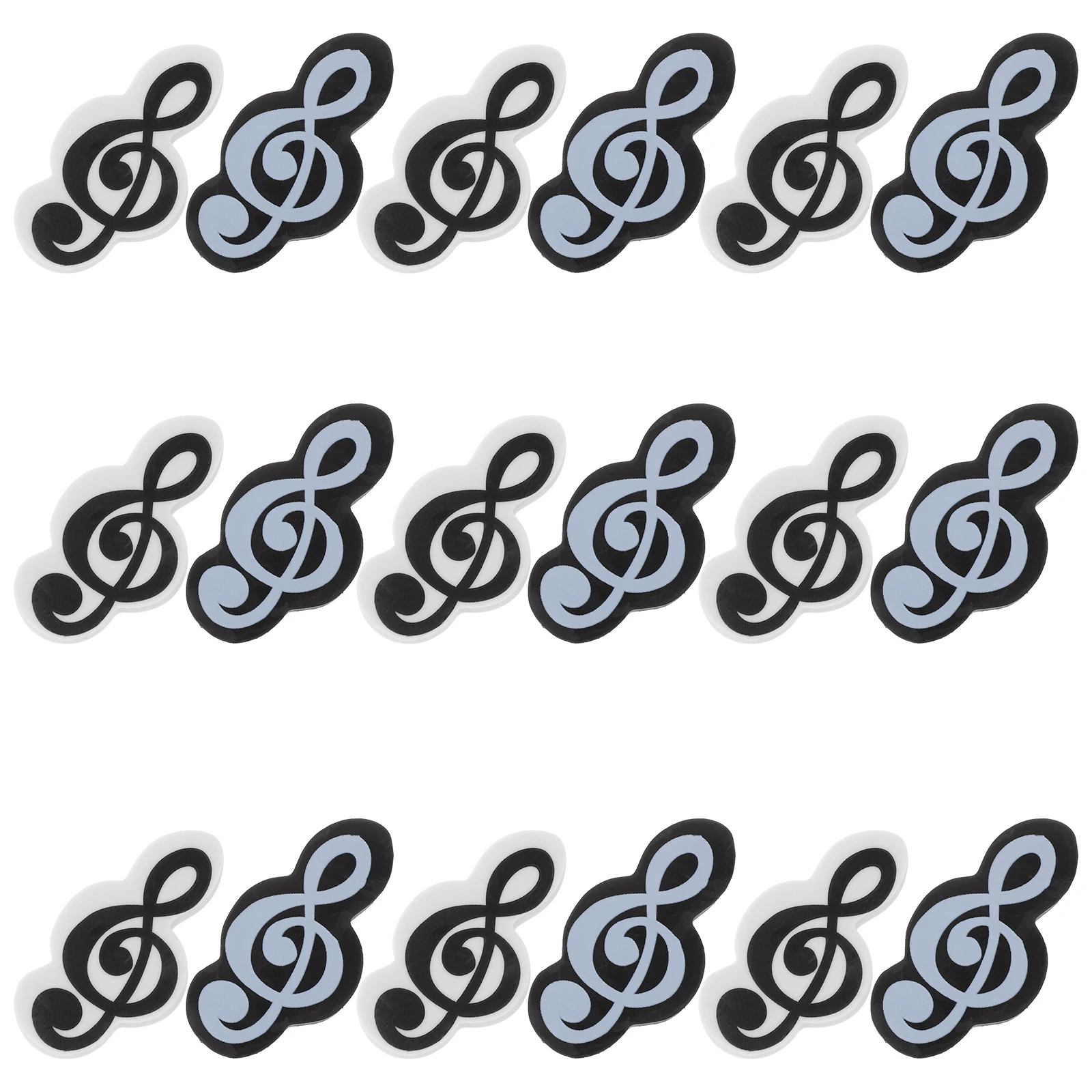 ممحاة صغيرة لطيفة 20 قطعة من رموز ملاحظات الموسيقى الصغيرة حزمة كبيرة للوازم المكتبية المنزلية للمدرسة والفصول الدراسية #5