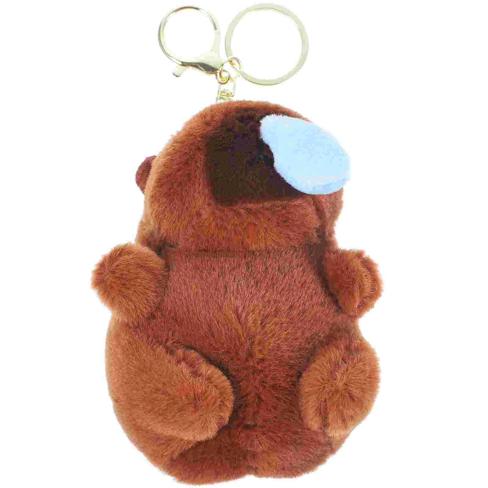 

Capybara Keychain Plush Pendants Hanging Decor Wallet Stuffed Toy Keychains Bag