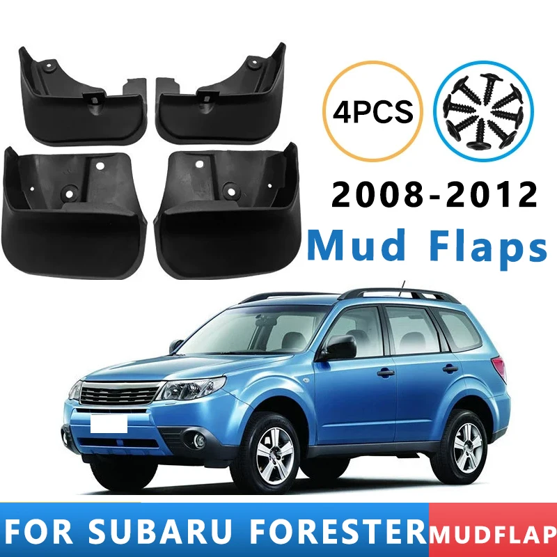 

Mud Flaps Fit for SUBARU FORESTER 2008-2012 2009 2010 2011 2012 Mudguards Tire Fenders Splash Proof Accessories Wheel Guards 4ps