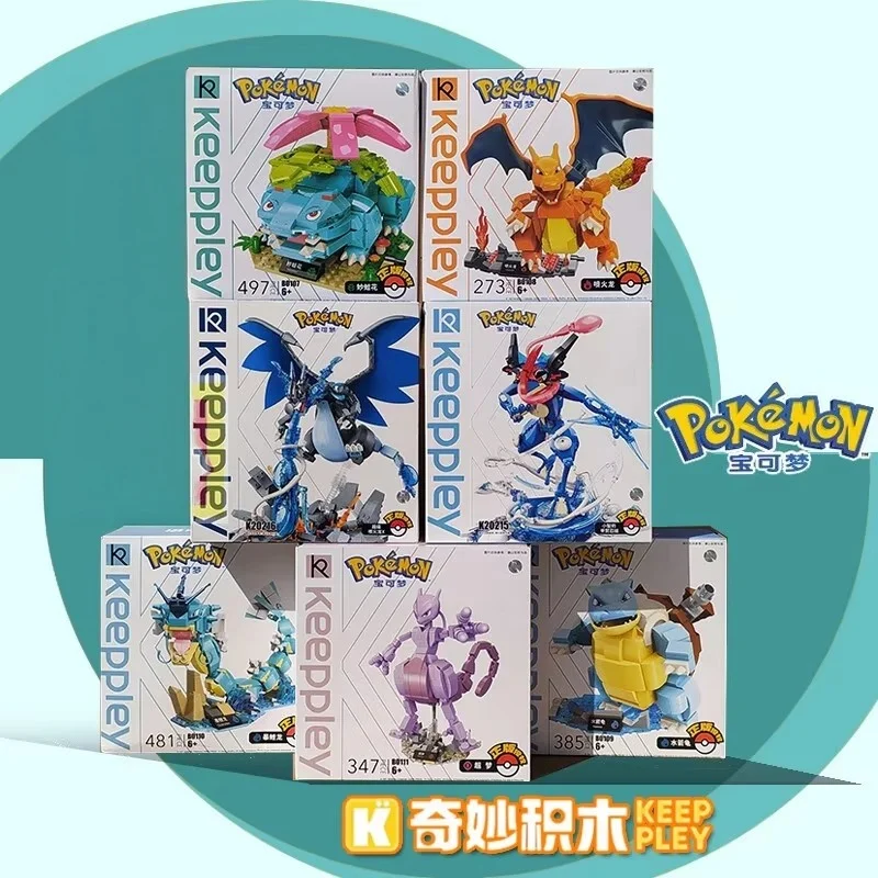 キープリー-ポケモン-ブロック-チャリザード-ミュウツー-ヴィーナスオール-フィギュア-デスクトップ用-ディスプレイ-コレクションモデル-おもちゃ-贈り物
