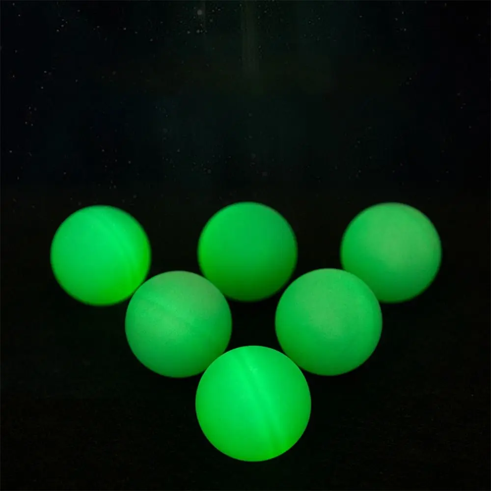 10pcs Durable Luminous Ping Pong Ball ABS Indoor Outdoor Competitions Table Tennis Balls New Material High Elasticity