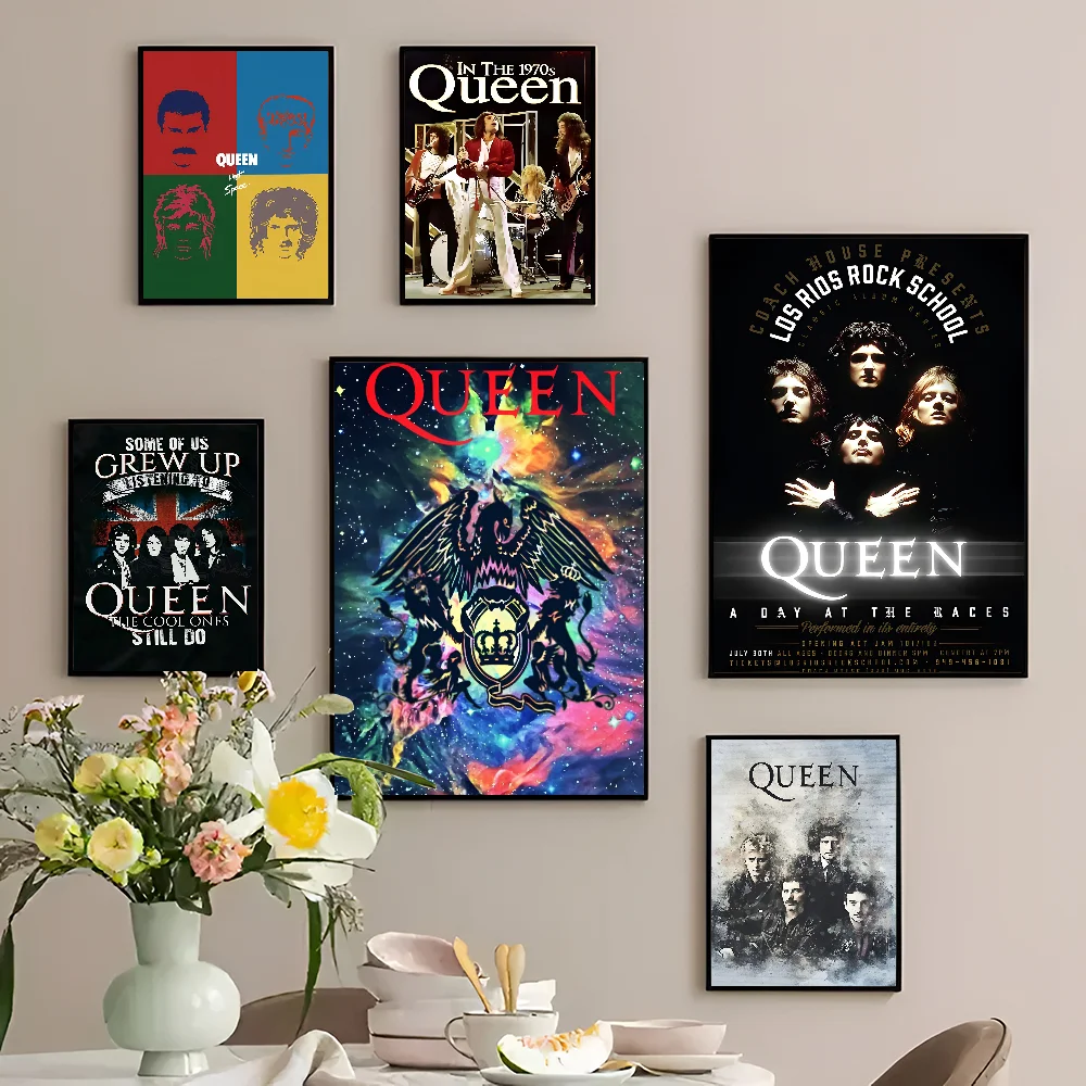 Queen Band Music Good Quality Prints and Posters Vintage Room Bar Cafe Decor Home Decor