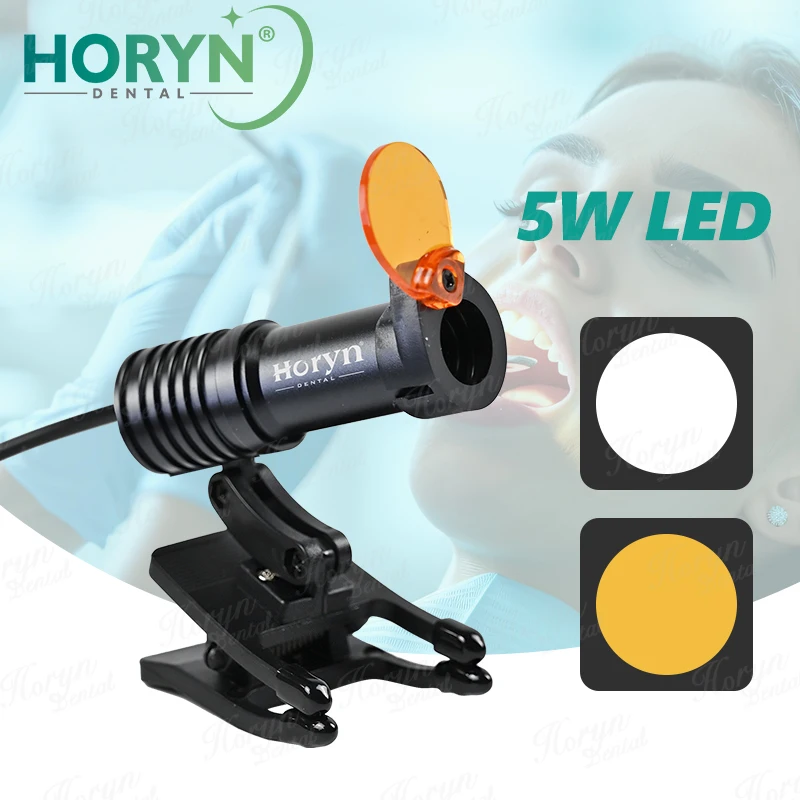 Horyn Dental 5W LED Headlight Headlamp Surgical Loupe Brightness Surgical Headlamp Medical Magnifier