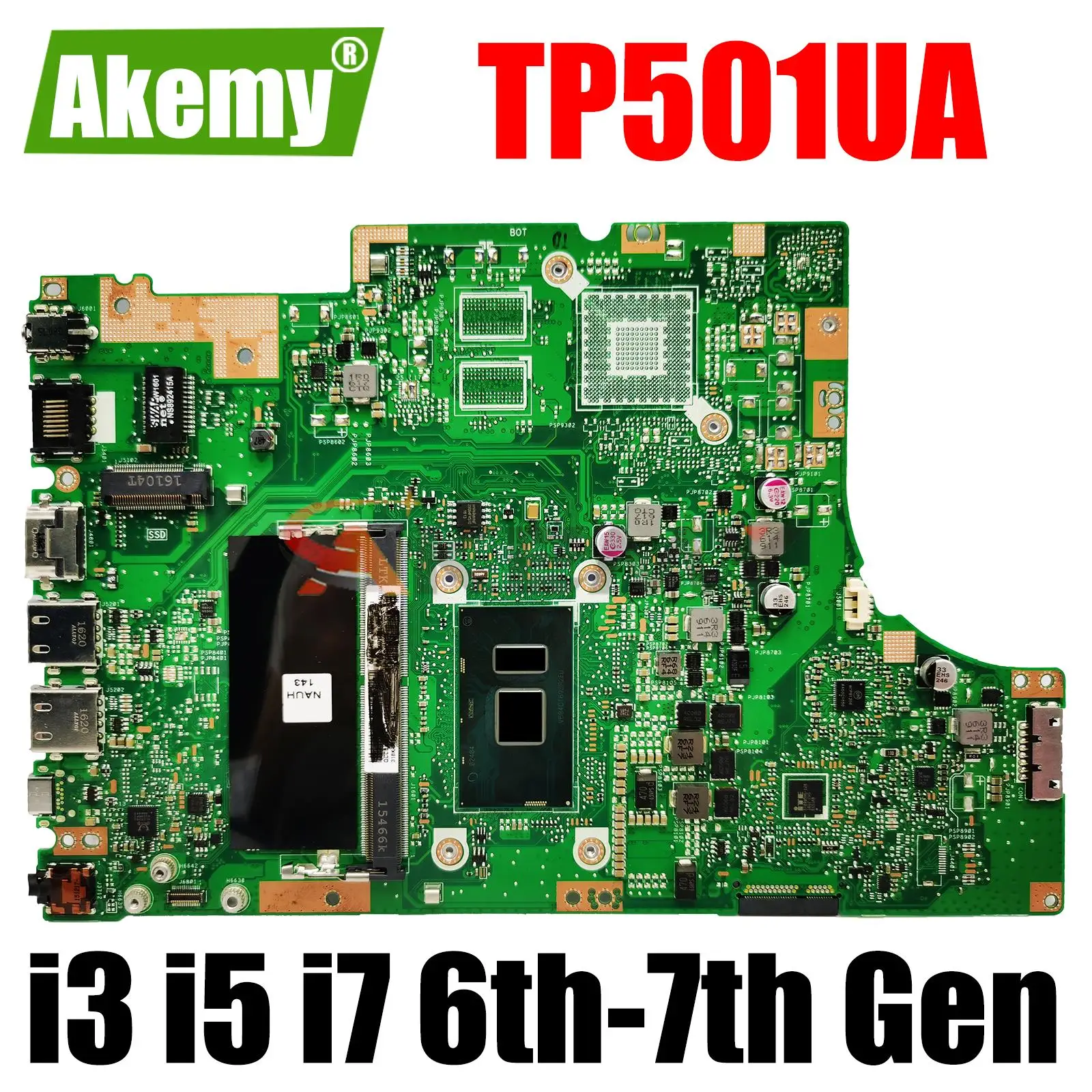 

TP501UA Mainboard for ASUS TP501U TP501UB TP501UQK TP501UAM TP501UQ TP501UJ Laptop Motherboard I3 I5 I7 6th 7th CPU 4GB RAM