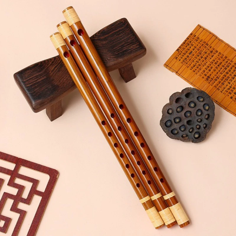 Bamboo Flute Traditional Transverse Flute Beginner Adult Practice Piccolo Portable Professional Short Flutes Musical Instruments