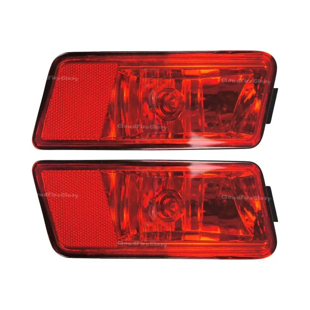 Reflector de parachoques trasero izquierdo y derecho, lámpara de freno de plástico rojo de advertencia para Dodge Journey 2009, 2010, 2011, 5178273AB, 5178272AB, par