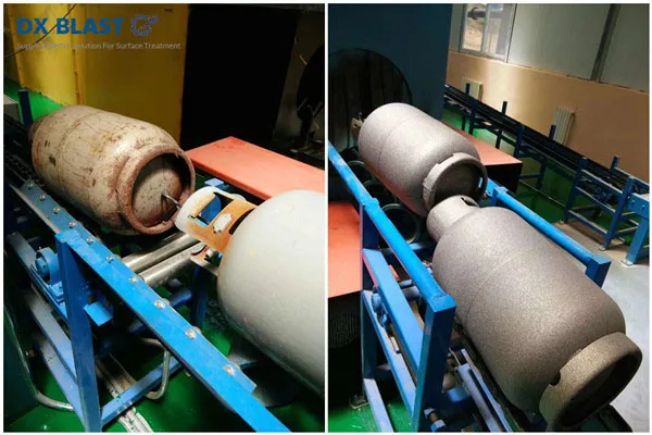 Máquina de limpieza de chorro de tiro de cilindro industrial con diseño de reducción de ruido de entrada cero