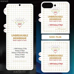 HD Clear Front Back Matte Hydrogel Film For Samsung Galaxy Z Flip 3 4 5 6 SE 7 W23 W24 W25 Flip Soft Frosted Screen Protector
