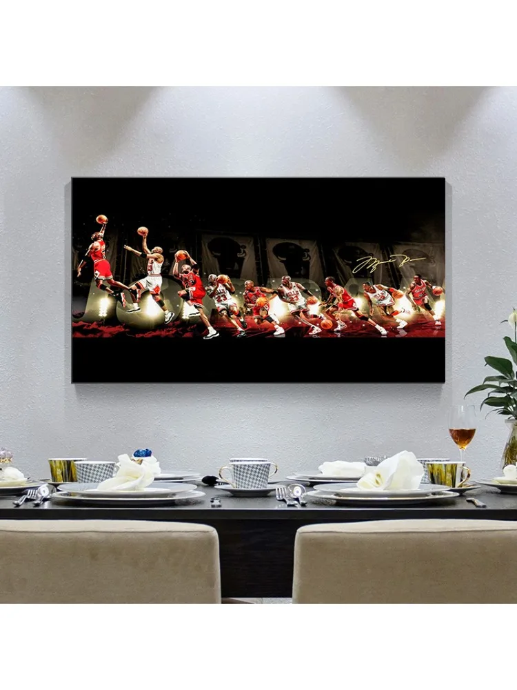 Affiches et imprimés d'art mural de Style tir classique, étoile de basket-ball moderne, peintures sur toile, décoration de chambre à coucher de maison