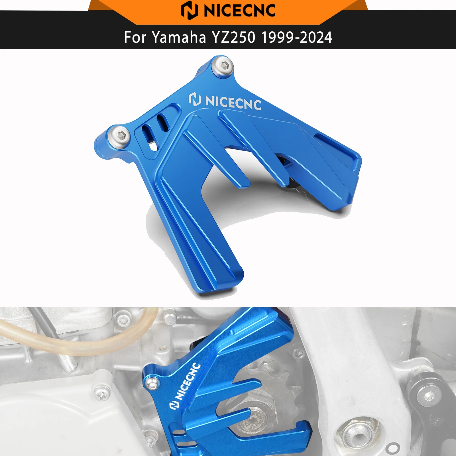 NICECNC الألومنيوم الجبهة غطاء ضرس الحرس حامي حالة التوقف لياماها YZ250 YZ 250 2000-2024 YZ250X YZ 250X 2016-2023 2022 #1