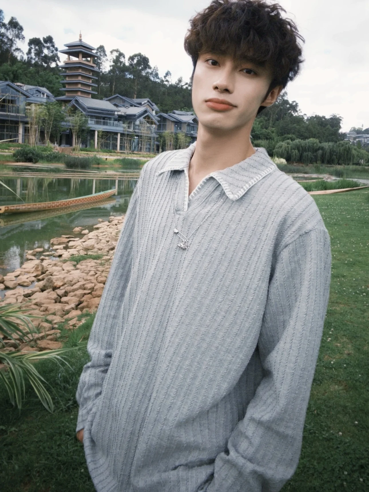 

Осень-зима, мягкая ручная работа с узором ain Pattern Long Sve, мужская чистая, приятная для кожи, повседневная универсальная футболка со старыми деньгами