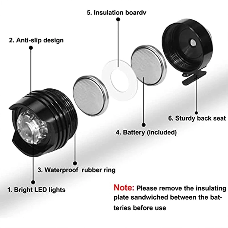 รองเท้าไฟหน้าสำหรับ Crocs กันน้ำเรืองแสงใน Dark LED Light รองเท้าอุปกรณ์ประดับตกแต่งสำหรับเดินป่าของขวัญ