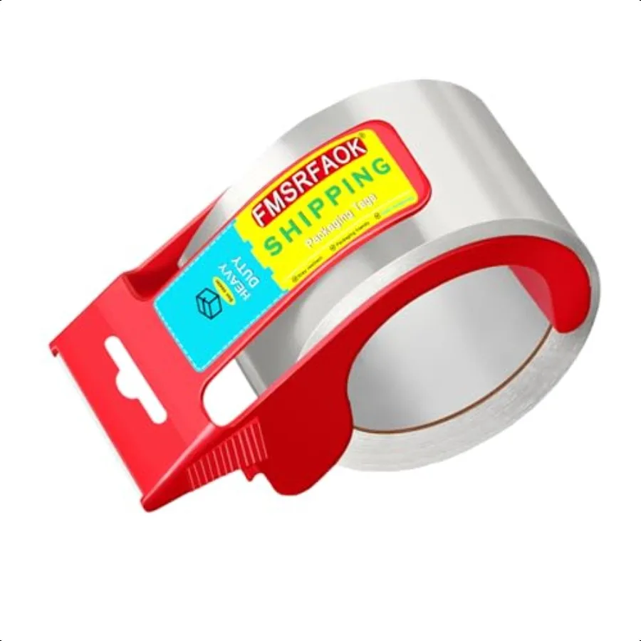 

1.88iIN 50.68YDS Прозрачный сверхмощный диспенсер для упаковочной ленты Ручной пистолет для упаковочной ленты Старший и толще для транспортировки