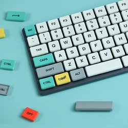 CHOSFOX Low Profile PBT Choc Keycaps for Kailh 1350 Low Profile Switch Mechanical Keyboard Ultra Thin Keycaps