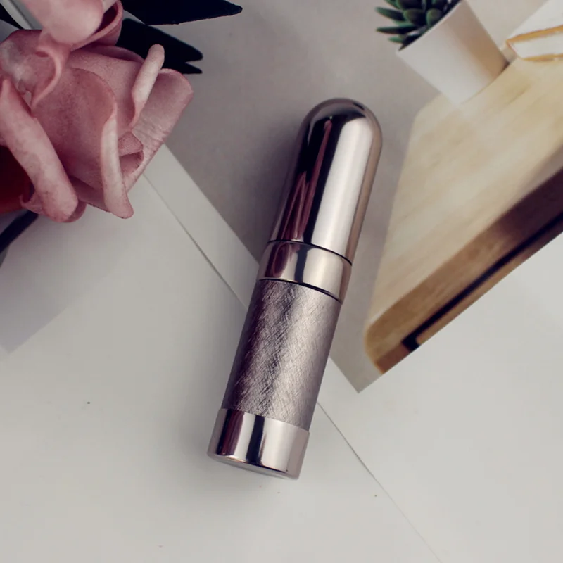 10pcs/lot Top Quality 6ML Refillable Glass Perfume Bottle Empty Metal Fragrance Bottles Aluminum Atomizer Travel Size