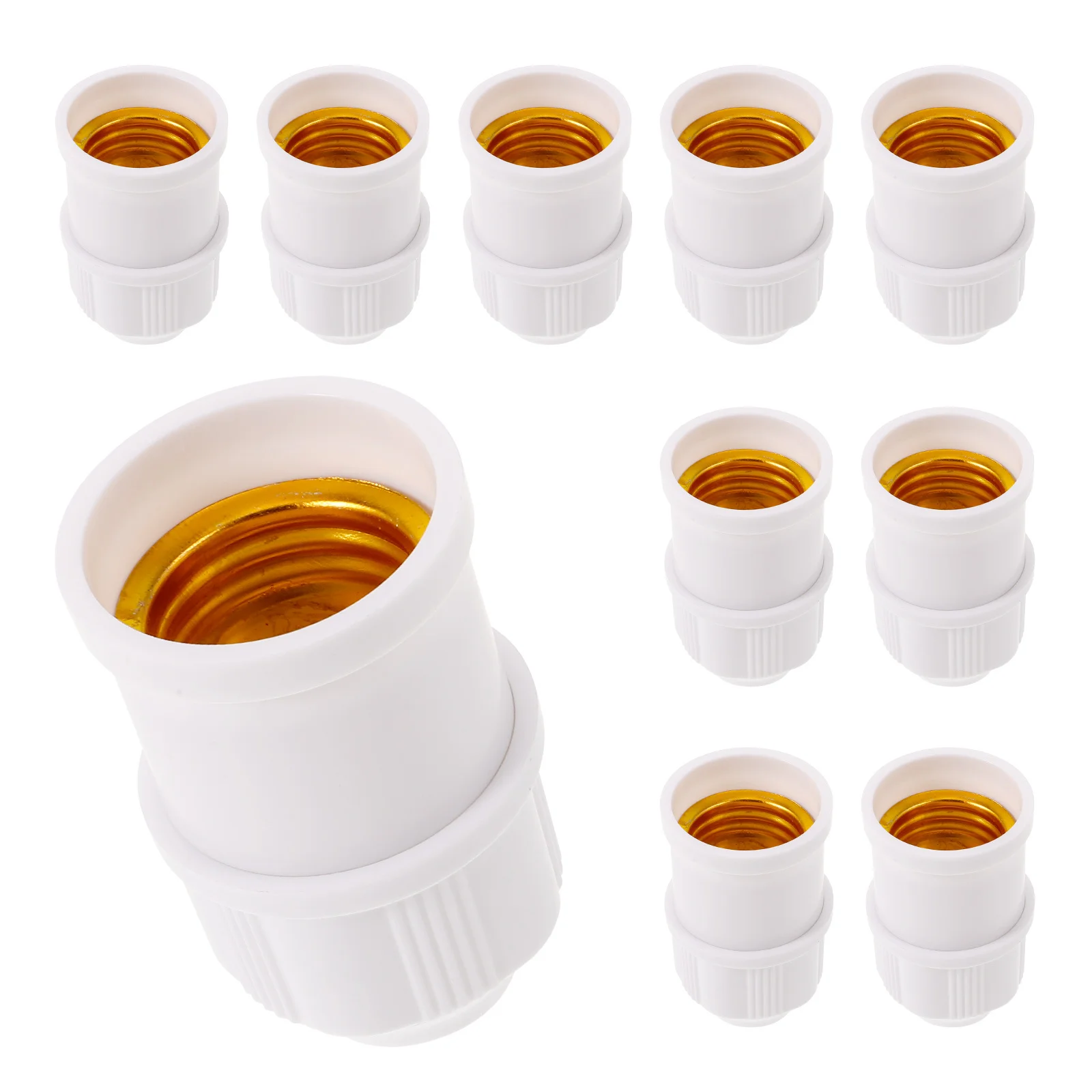 10 قطعة E27 حليبي الأبيض قلادة مقبس الإضاءة سهلة التركيب مصباح إصلاح أجزاء استبدال حامل المصباح تركيبات للإضاءة DIY بها بنفسك #3