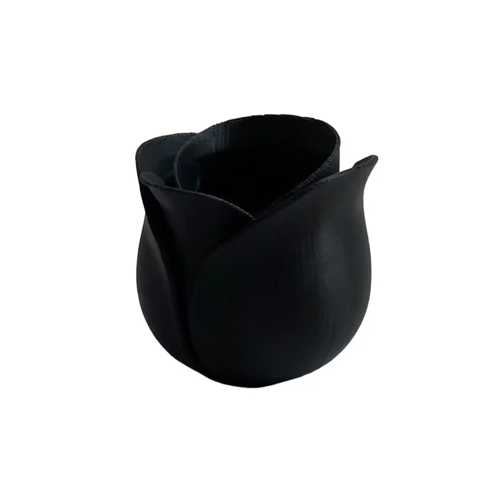 New 3D Printed Succulent Flowerpot Rose Shape Creative Succulent Basin Mini Size Plant Pot Daily Gardening