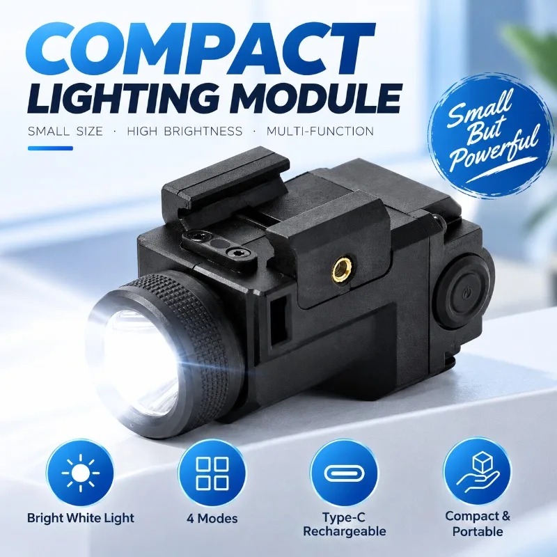 Under‑Hanging Bright Illumination Tool Burst‑Flash Effect Durable Housing Hobby Model DIY Modification Parts
