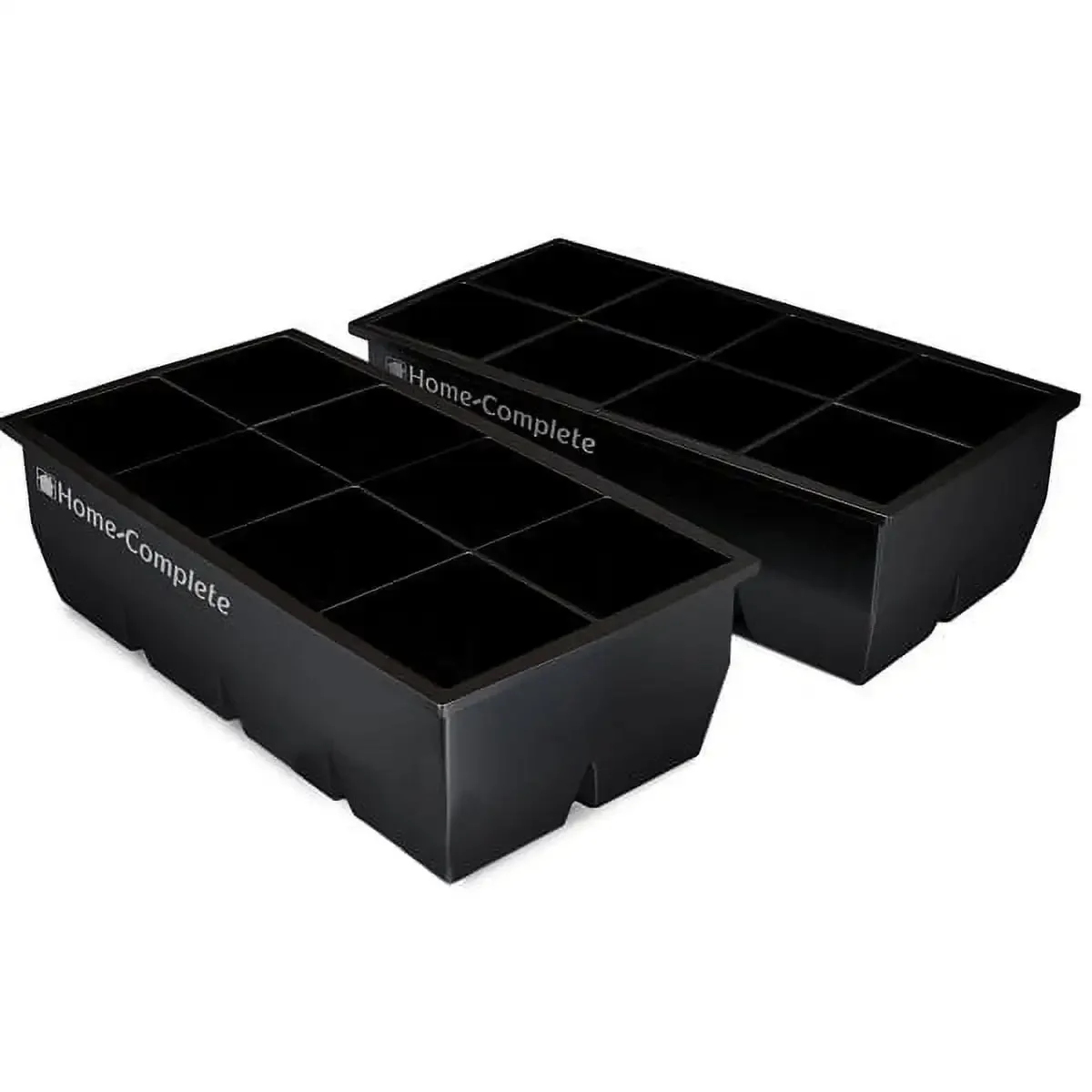 

Moldes Cubos Ice Cuadrados Grandes de 2 дюйма x 2 дюйма, бандажи Silicona, 8 Unidades, Negro