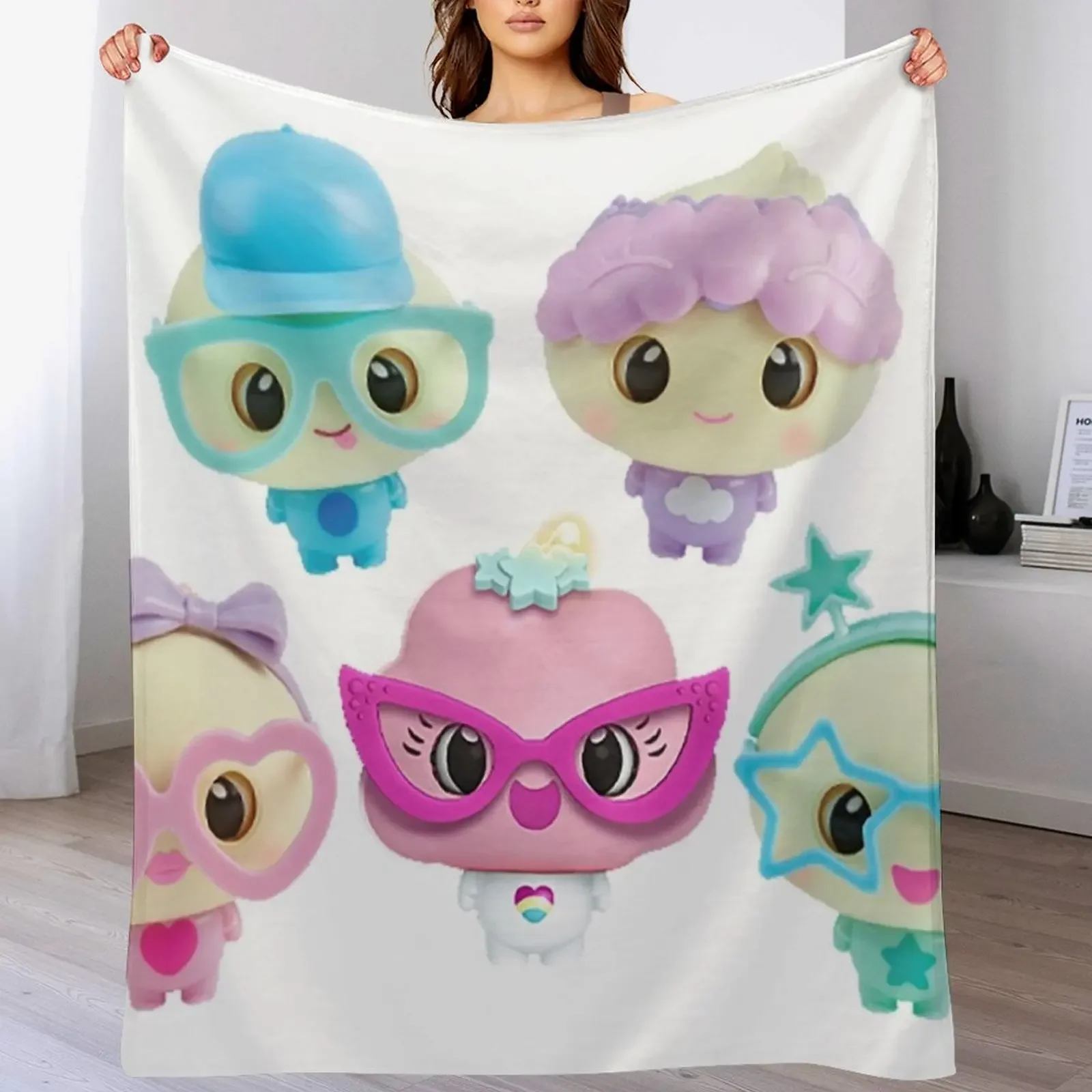 

My Squishy Little Dumplings Throw Blanket Shaggy Furry Soft Blanket for Bedroom Living Room