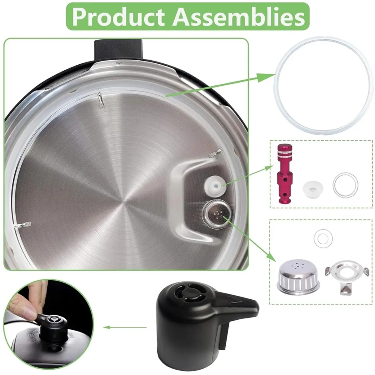 618 Mega Sale 11PCS Accessories for Instant Pot Duo 8 Qt and Duo Plus 8 Qt,Sealing Ring, Steam Release Valve, Anti-Block Shield