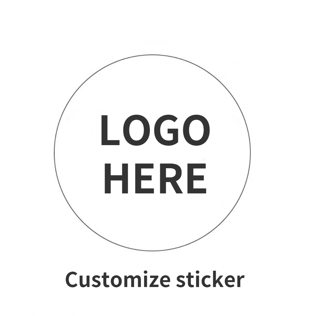 100pcs Customize Round Sticker DIY Seal Stickers Personalize LOGO Multiple Styles Wedding Birthday White Customized Products