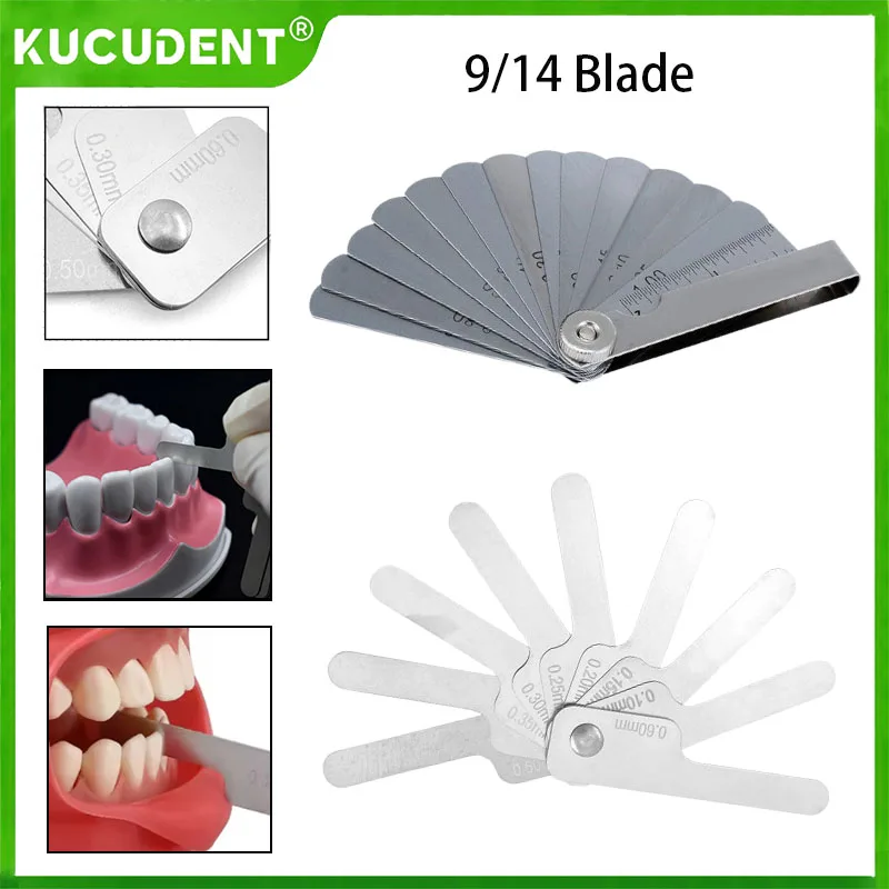 

Dental Interproximal Reduction Gauge Ruler Orthodontic Tooth Gap Measure Reciprocating IPR Stainless Steel Dentistry Instrument