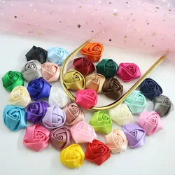 Ribbon Rose accessories Handmade ribbon rose flowers in a variety of colors