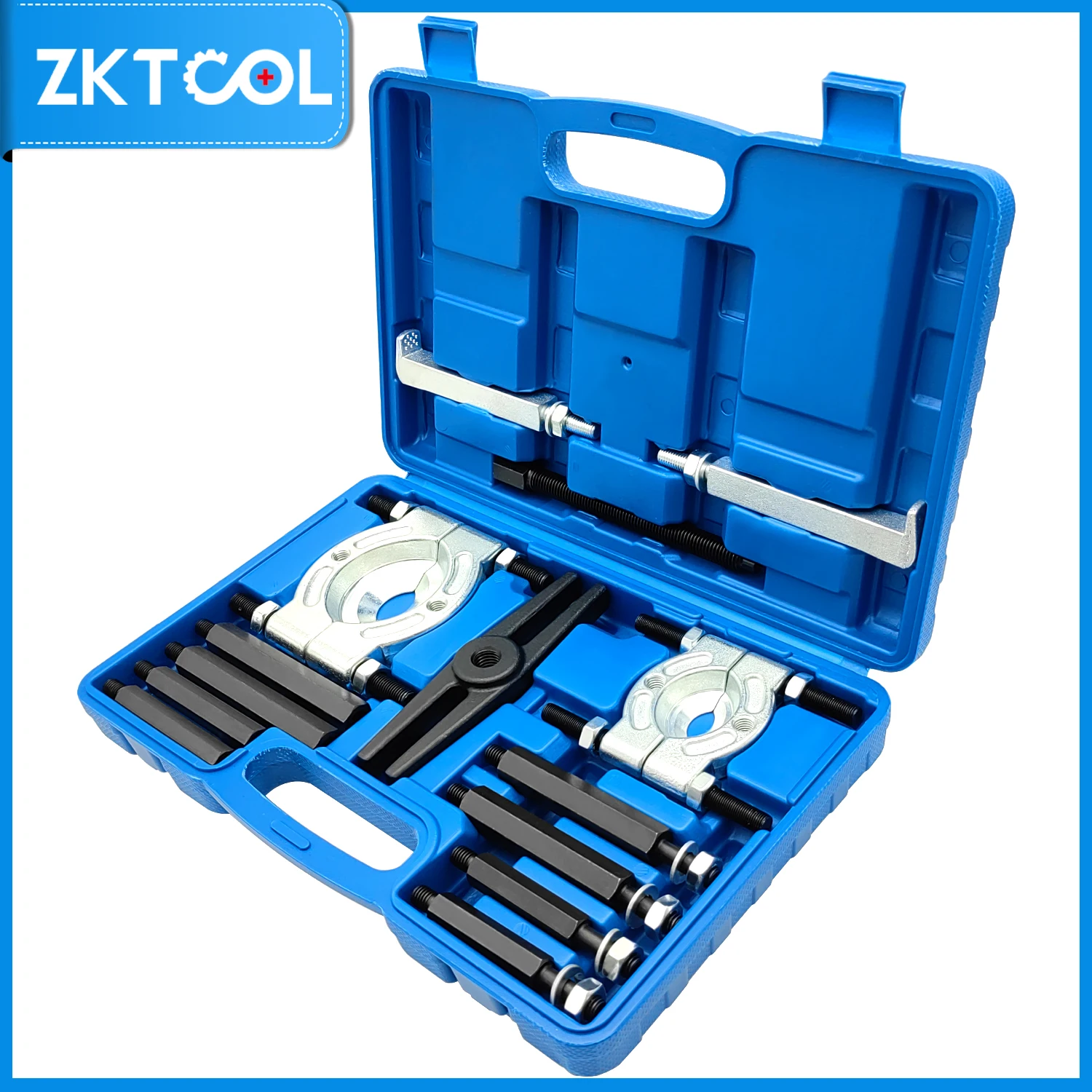 14 piece bearing removal kit 5 ton capacity bearing separator, heavy duty wheel hub remover, separator bearing removal tool