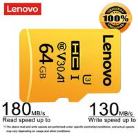 Original Lenovo Micro TF SD Card 128GB Class 10 Memory Card 64GB Flash Card 256GB V30 U3 Cartao De Memoria For Driving Recorder