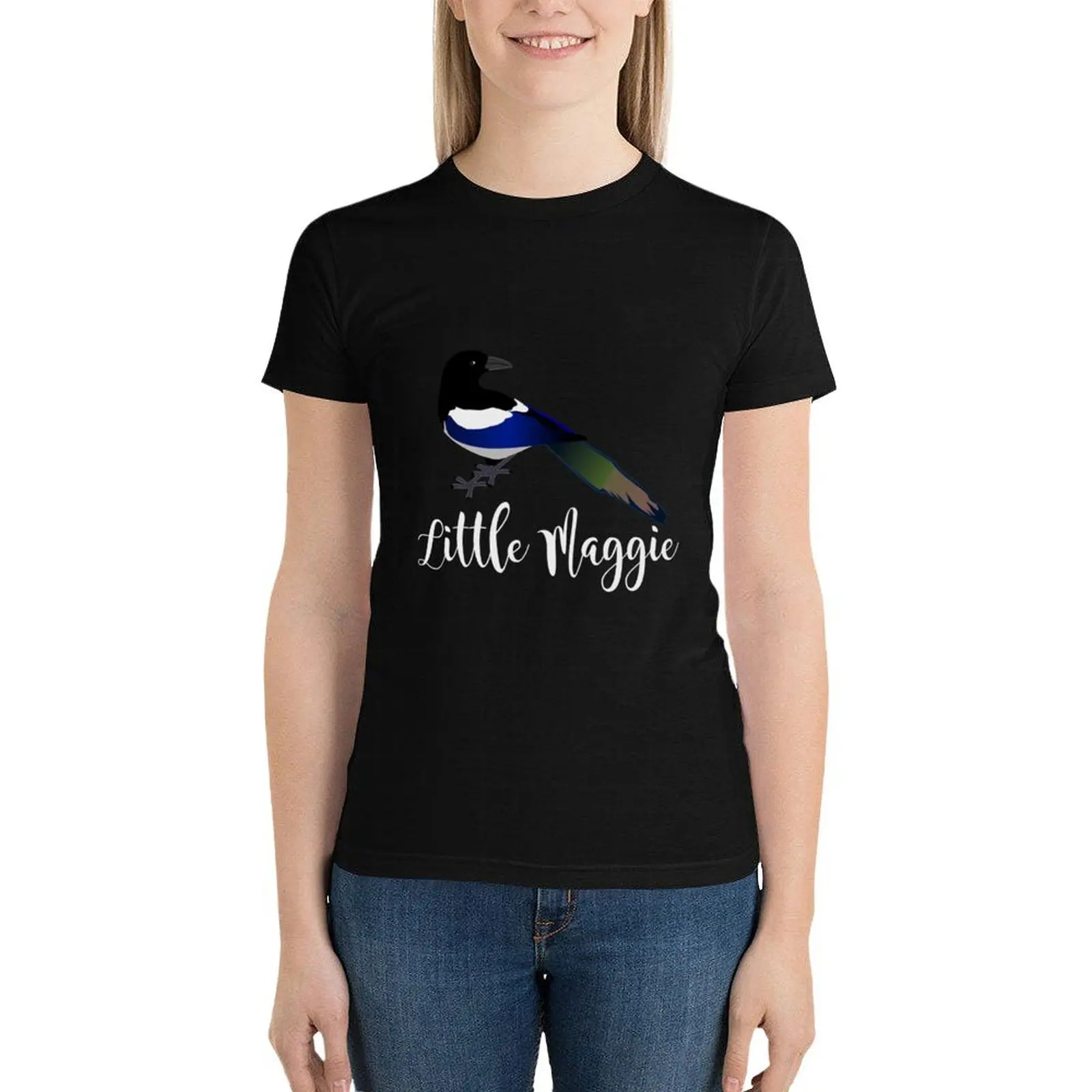 Little Maggie baju vintage wanita, atasan perempuan