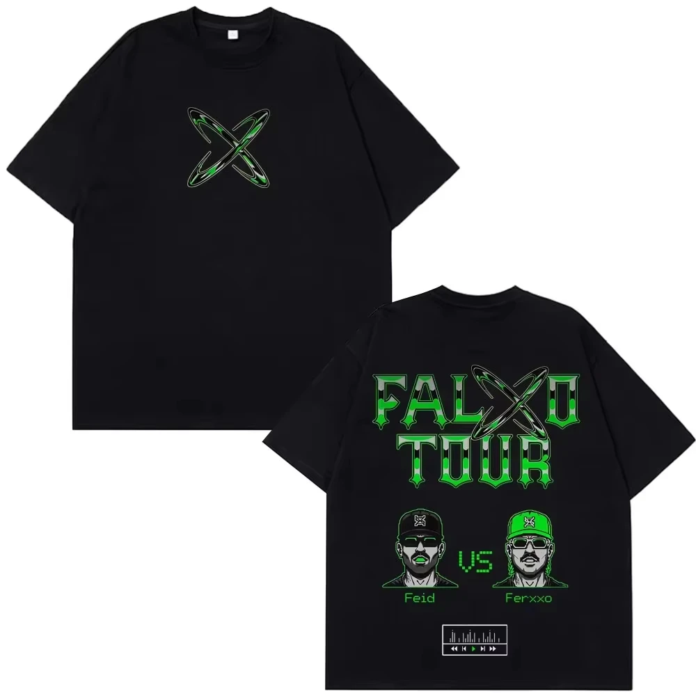 Camisetas Estampadas del Rapero Feid Ferxxo Tour 2026, Camisetas de Verano 2026, Moda Hip-hop para Hombre y Mujer, Camiseta de Algodón, Ropa Urbana Y2K