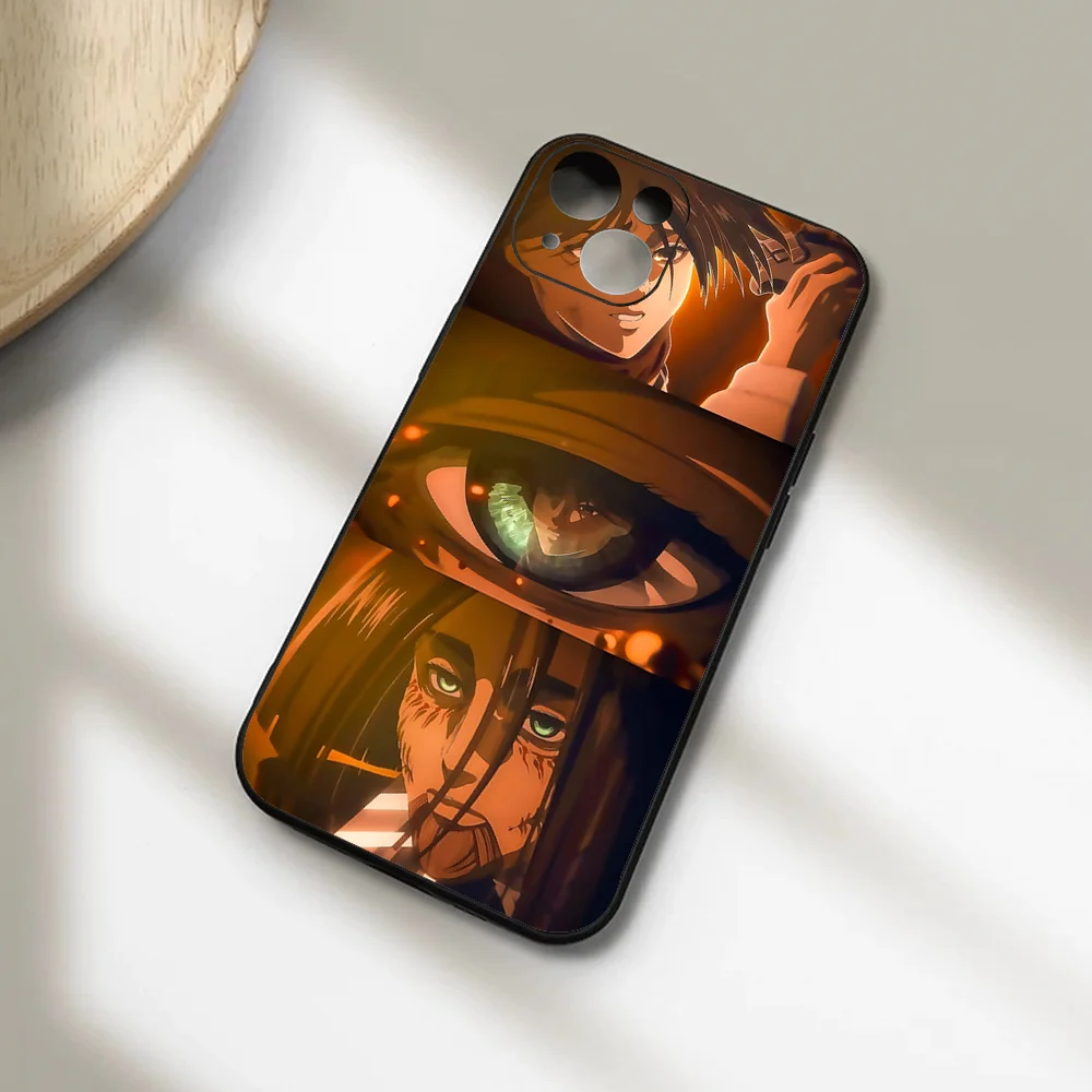 Mikasa Ackerman And Eren Yeager Phone Case For Iphone 15 11 13 14 15 16 Pro Max 7 8 Plus X Xr Xs Max Se2020 12mini Cover Case