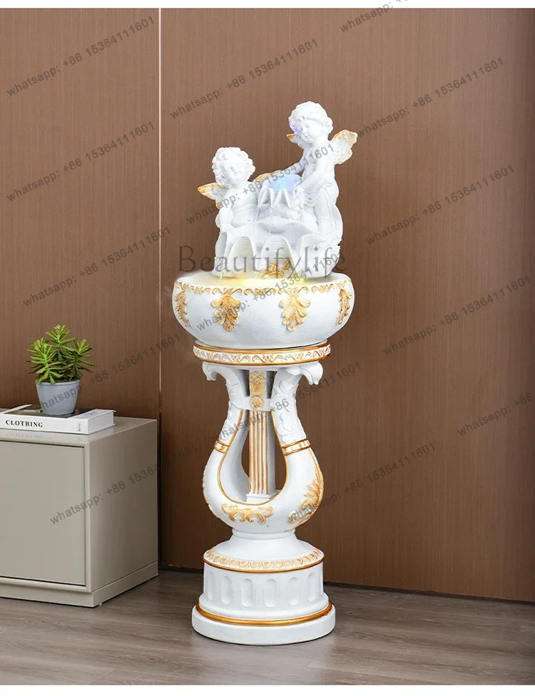 ornament circulation living room humidifier household creative fish tank floor decoration