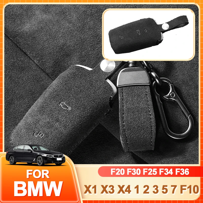 

Держатель для очков из замши, чехол для автомобильного ключа для BMW X1 X3 X4 X5 F15 X6 F16 G30 7Series G11 F48 F39 520 525 G20 118i 218i 320i