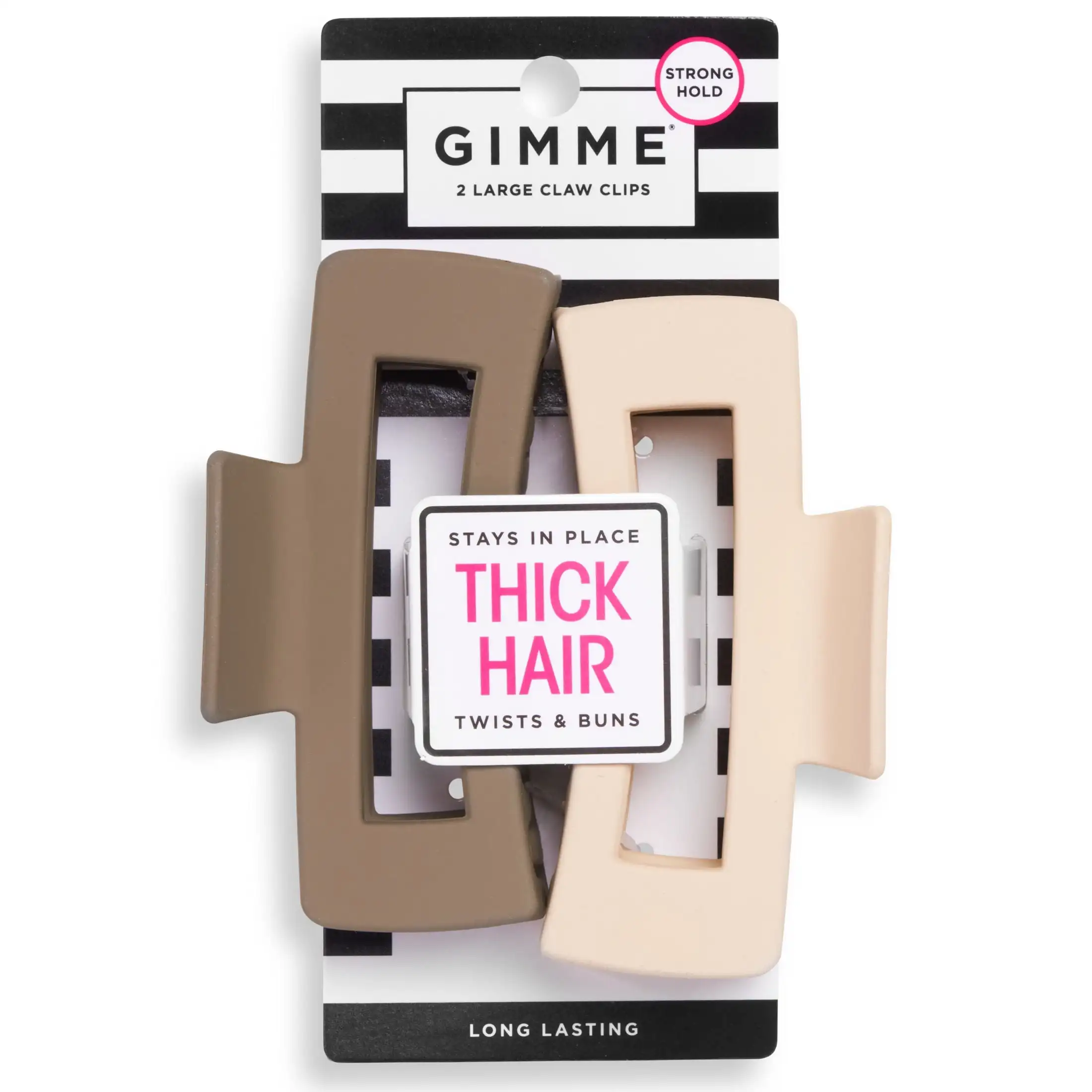 

Rectangle Claw Clip, Brown Blonde, 2 Ct