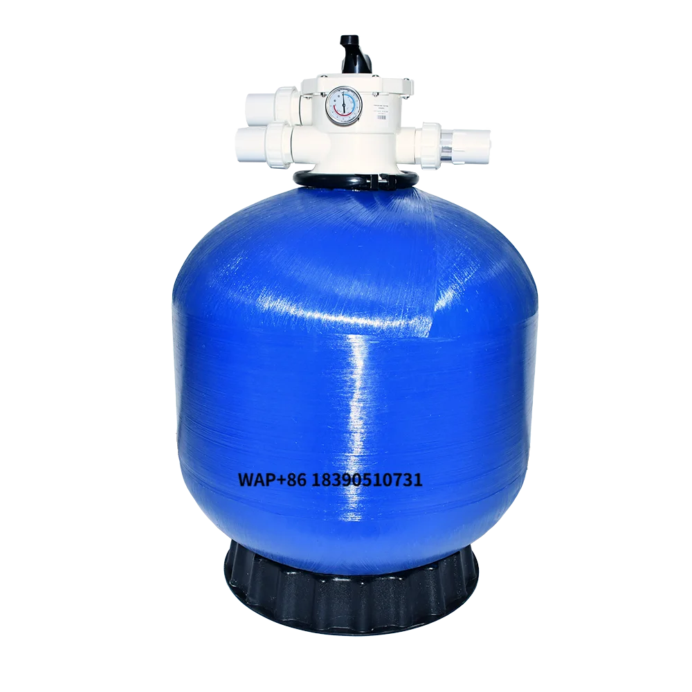 Swimming Equipment Fiberglass Sand Filter Swimming Pool Filter Pump with Top Mount Filter for Swimming Pool