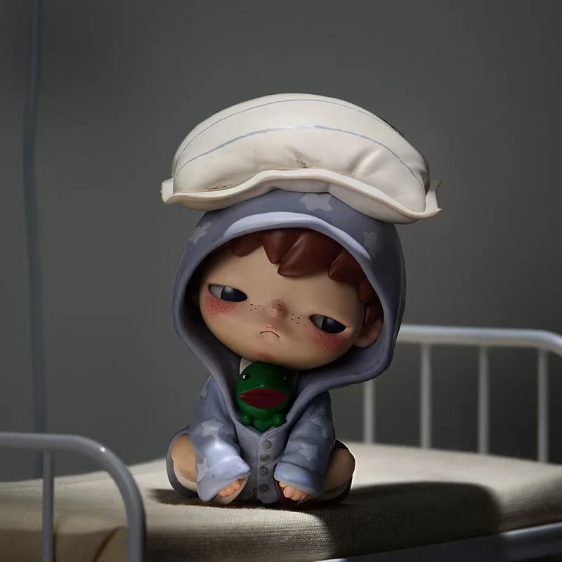 

Authentic POPMART Hirono Echo Series Blind Box figurines trendy tabletop ornaments and xmas gifts Collection Children's toys