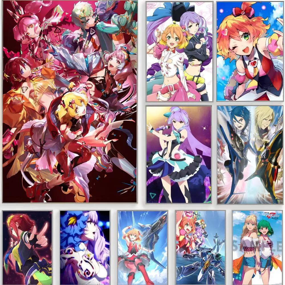 idol anime Macross Delta Poster Classic Wall Art  Home Decor  Peel and Stick Unframed