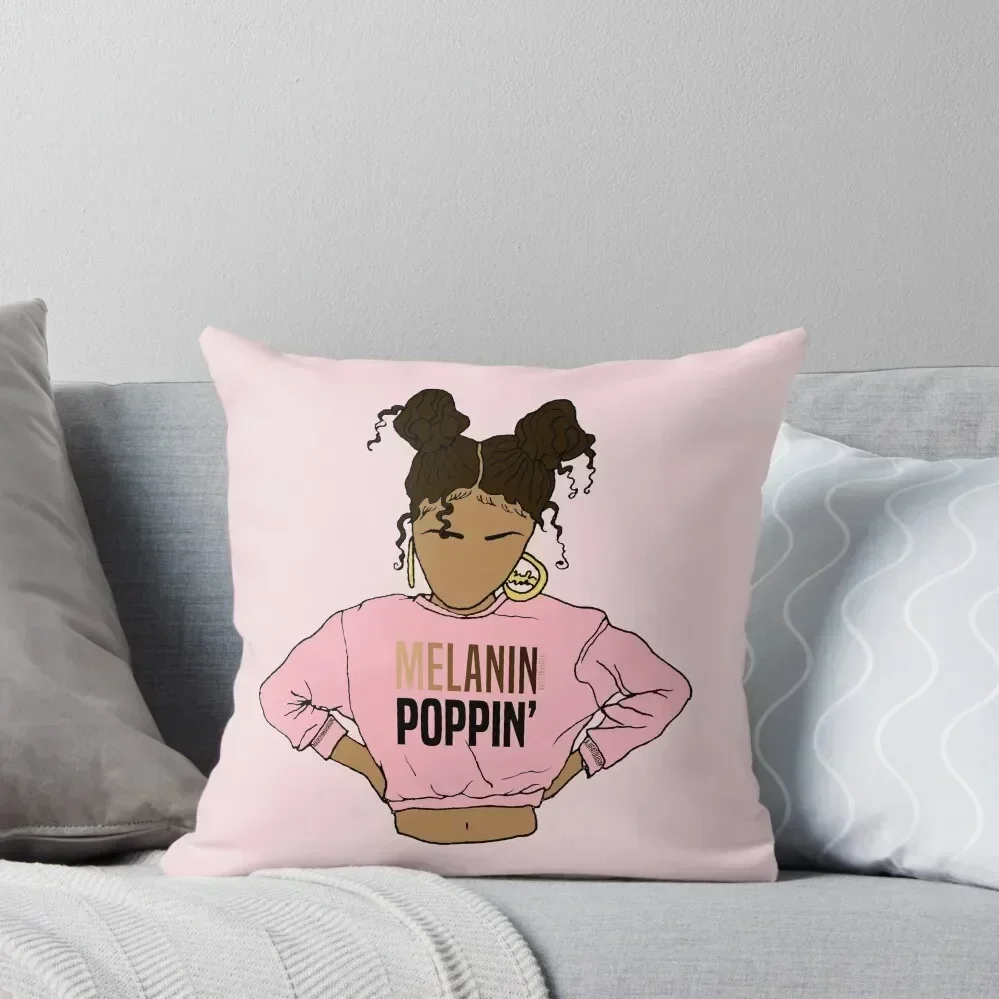 

2BUNZ (MELANIN POPPIN') ABA Throw Pillow Decorative Cover For Living Room Decorative Sofa Cushion pillow
