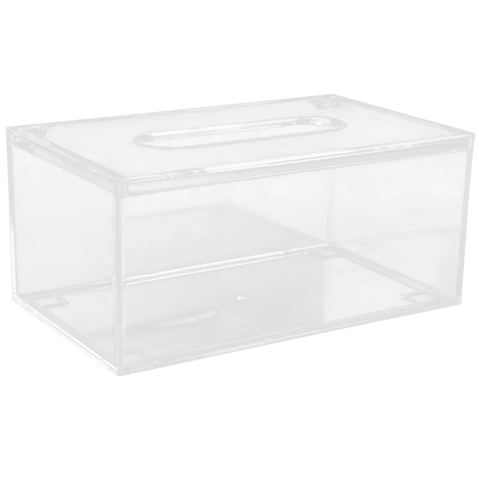 

Rectangular Tissue Box 20.2x12x9cm Acrylic Transparent Design For Home Car Hotel Storage Case Napkin Holder Paper Towel